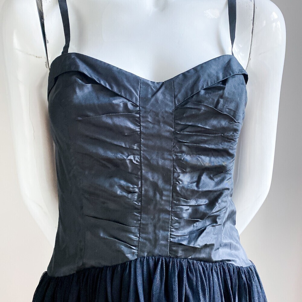 NWT Guess By Marciano Sexy Goth Spaghetti Strap Full Sheer Skirt Maxi Dress XS - Picture 4 of 8
